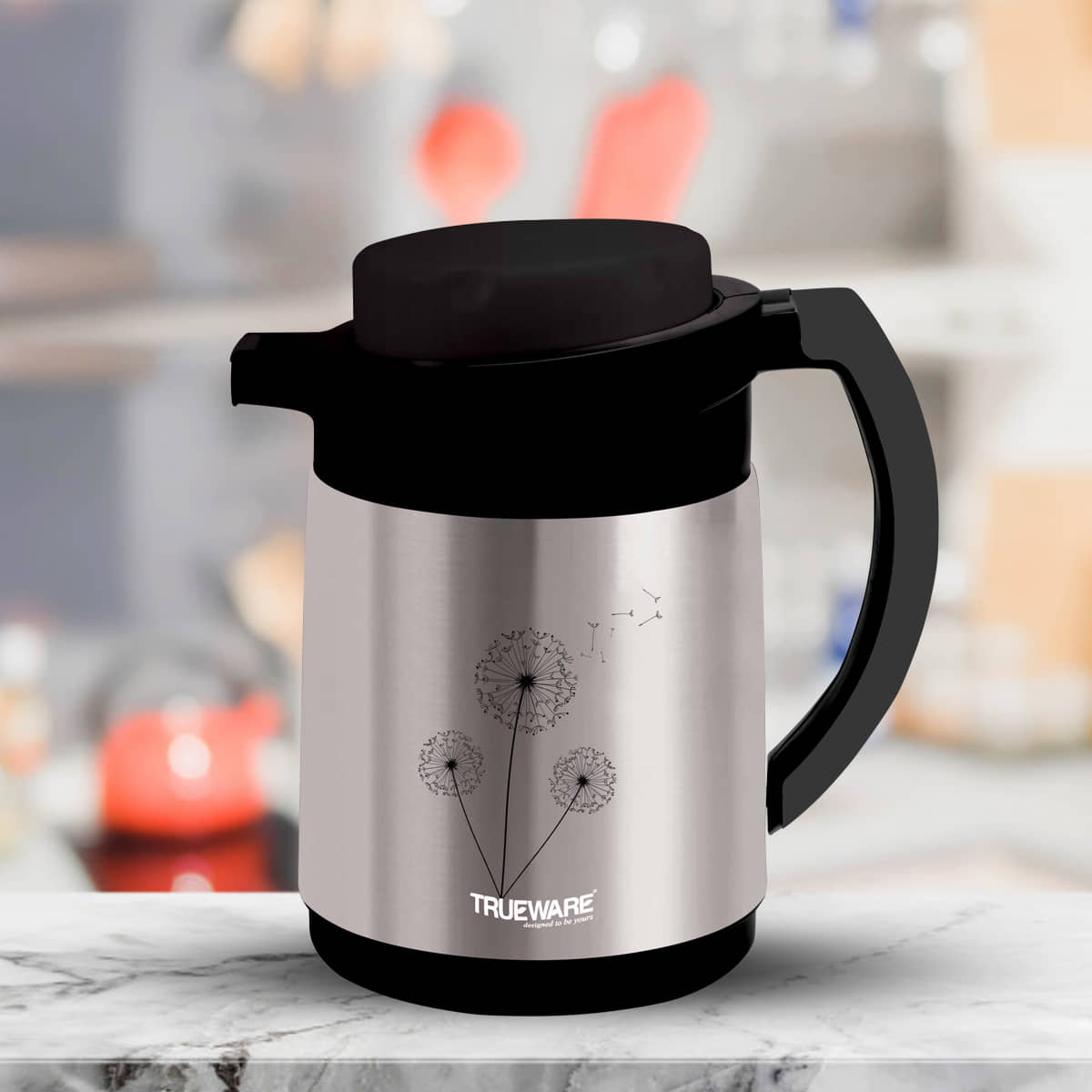 Trueware Ruff Tuff Black Steel Flask 750 ml