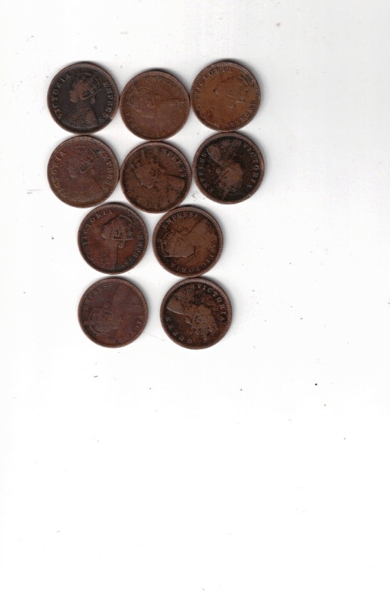     			10 PCS USED QUEEN VICTORIA 1/12 ANNA MIX YEAR MIX MINT SEE PHOTO