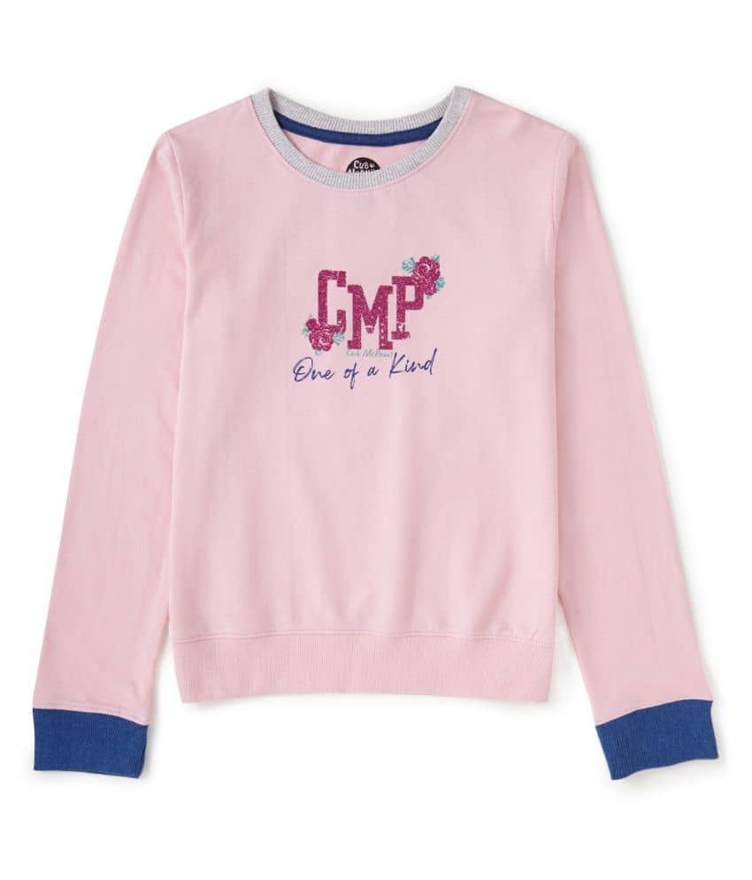 Cub Mcpaws Single Girls 100% Cotton Sweatshirt ( Pink )
