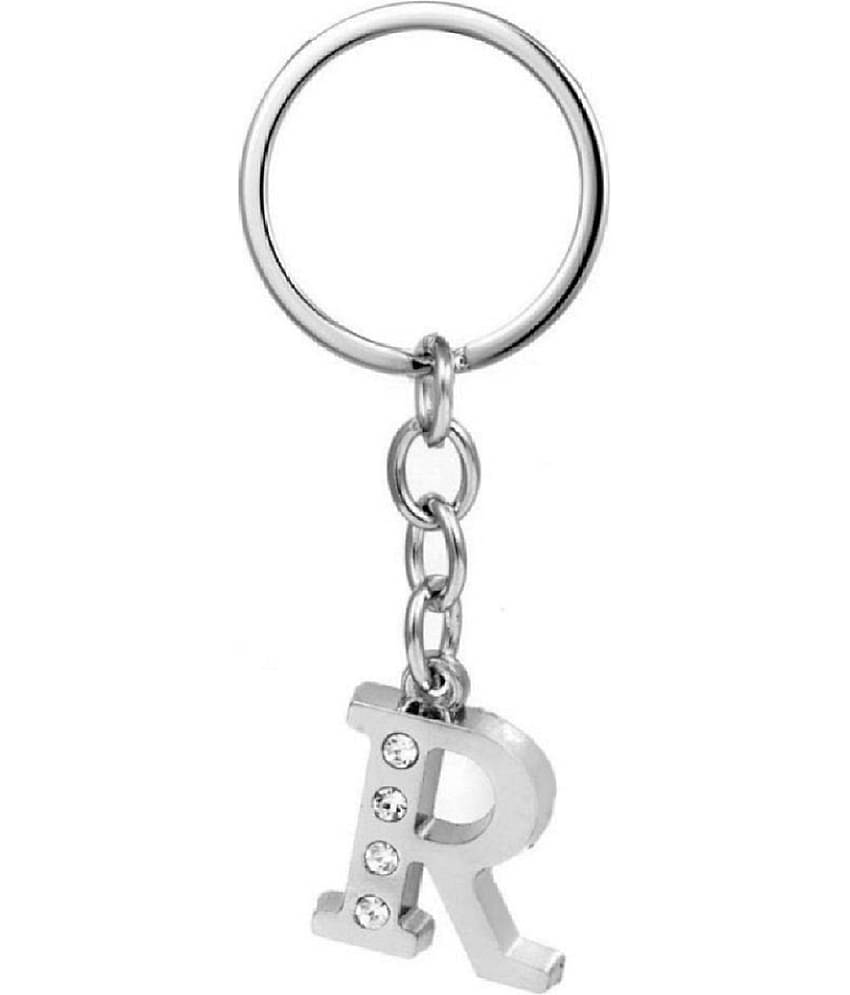 Americ Style Combo offer of Alphabet ''A & R'' Metal Keychains (Pack of 2)