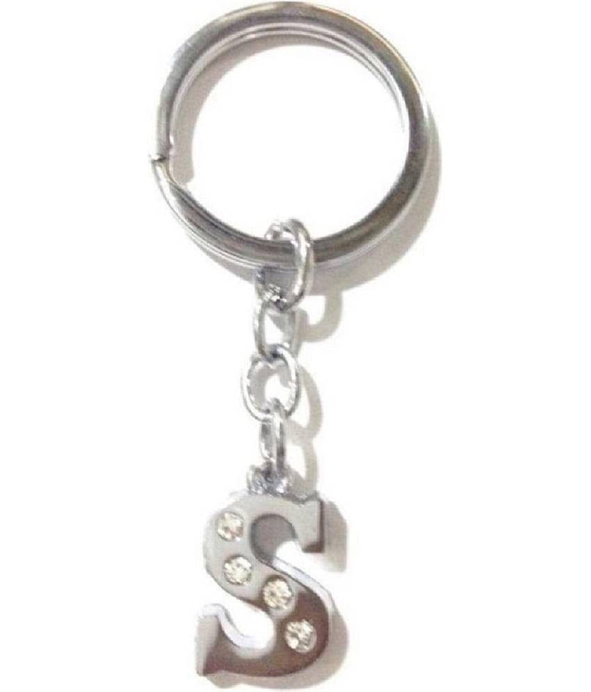 Americ Style Combo offer of Alphabet ''A & S'' Metal Keychains (Pack of 2)