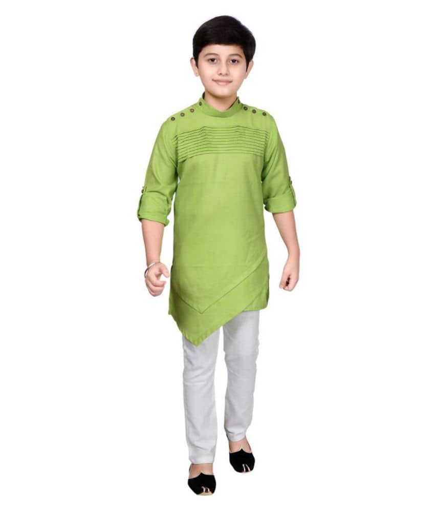 Joley Poley Boys Cotton Royal Blue Kurta Pant Set ( Pack of 1 ) - Kurtas & Kurta Sets | Buy online on ZillyBuy