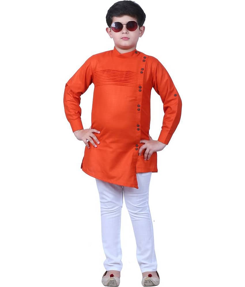 Joley Poley Boys 100% Cotton - Pattern Kurta Pant Set ( Pink , Pack of 1 ) - Kurtas & Kurta Sets | Buy online on ZillyBuy
