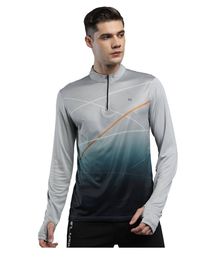     			Maniac Grey Cotton T-Shirt Single Pack