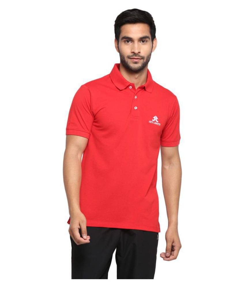 OFF LIMITS - Red Polyester Regular Fit Men's Sports Polo T-Shirt ( Pack of 1 ) OFF LIMITS - Red Polyester Regular Fit Men's Sports Polo T-Shirt ( Pack of 1 )