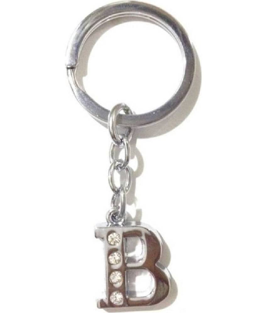 Americ Style Combo offer of Alphabet ''B & F'' Metal Keychains (Pack of 2)