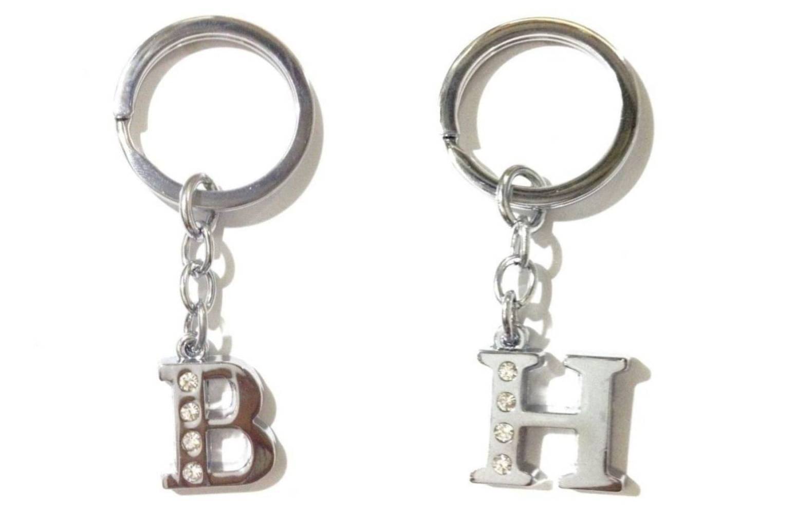 Americ Style Combo offer of Alphabet ''B & H'' Metal Keychains (Pack of 2) Americ Style Combo offer of Alphabet ''B & H'' Metal Keychains (Pack of 2)