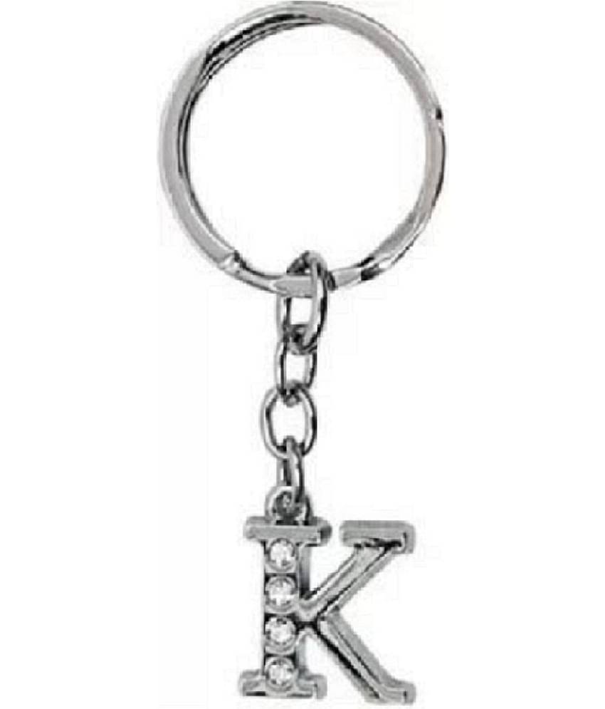 Americ Style Combo offer of Alphabet ''B & K'' Metal Keychains (Pack of 2)