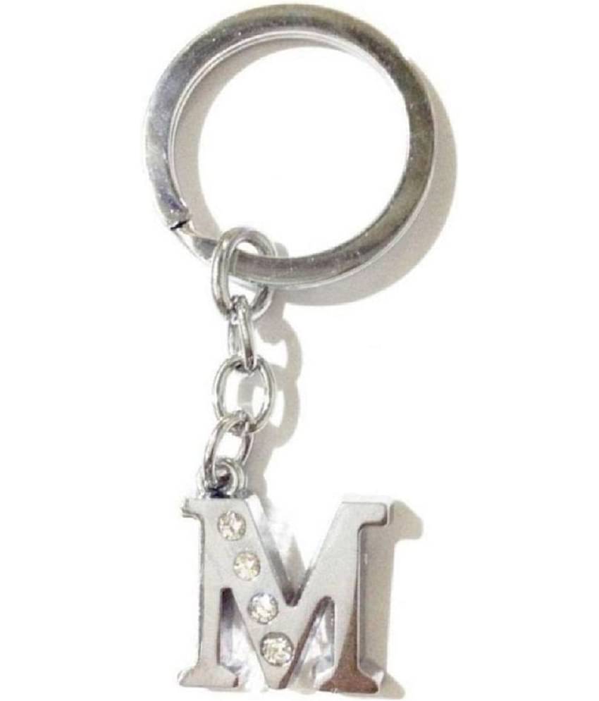 Americ Style Combo offer of Alphabet ''B & M'' Metal Keychains (Pack of 2)