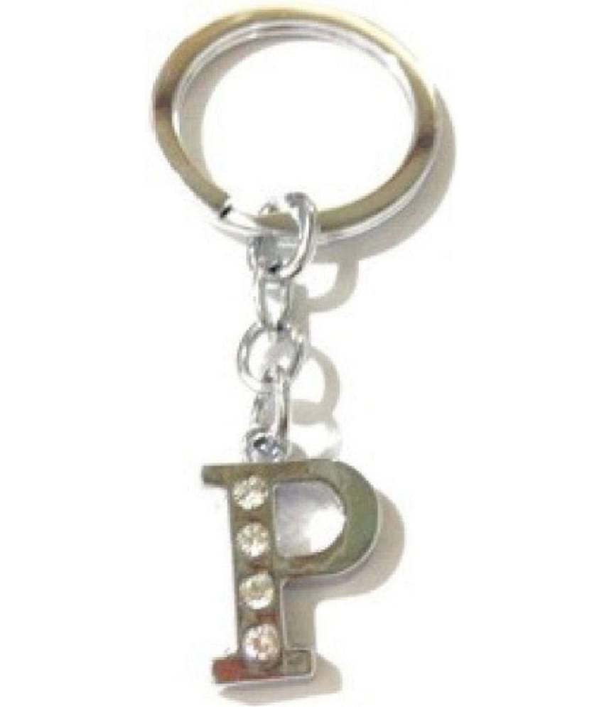 Americ Style Combo offer of Alphabet ''B & P'' Metal Keychains (Pack of 2)