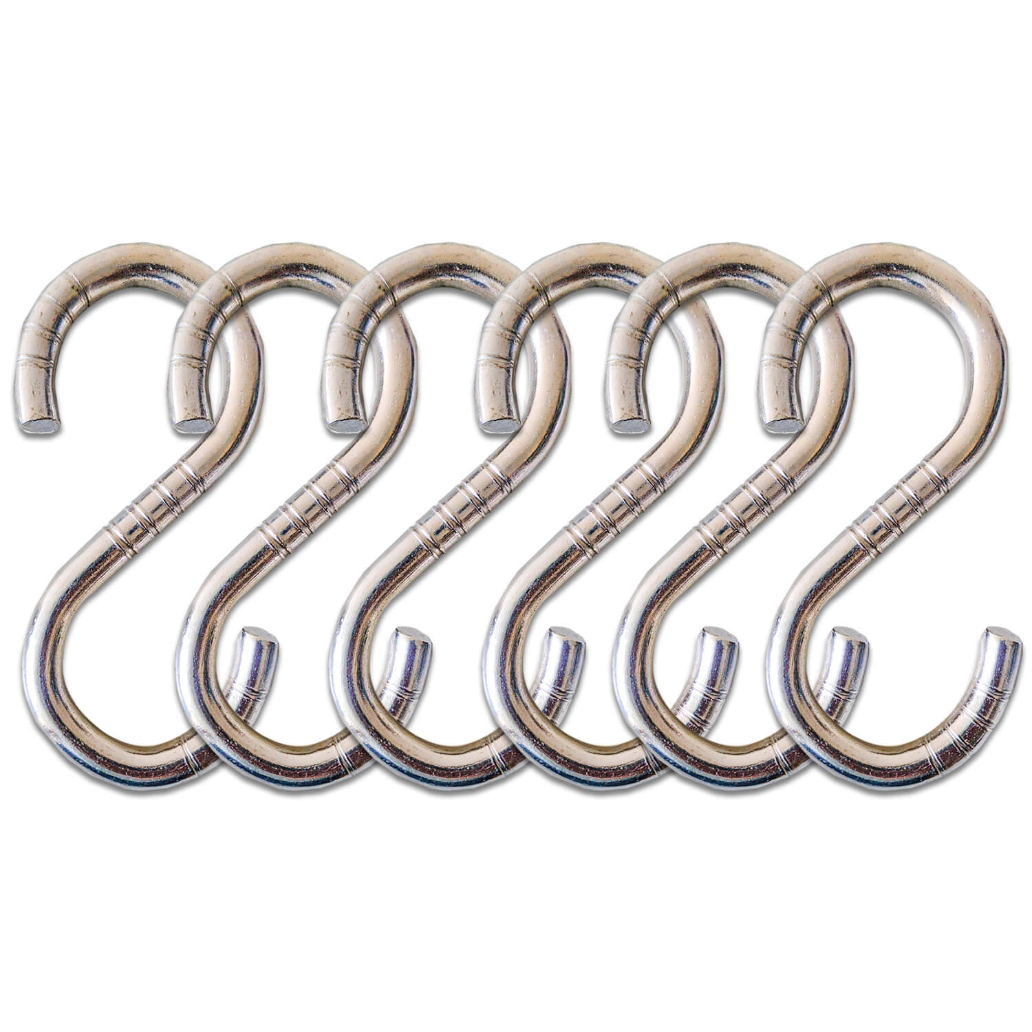     			Laxmi Garden Zula Swing S Hook (Pack of 6) Set of 6 Stainless Steel Hooks