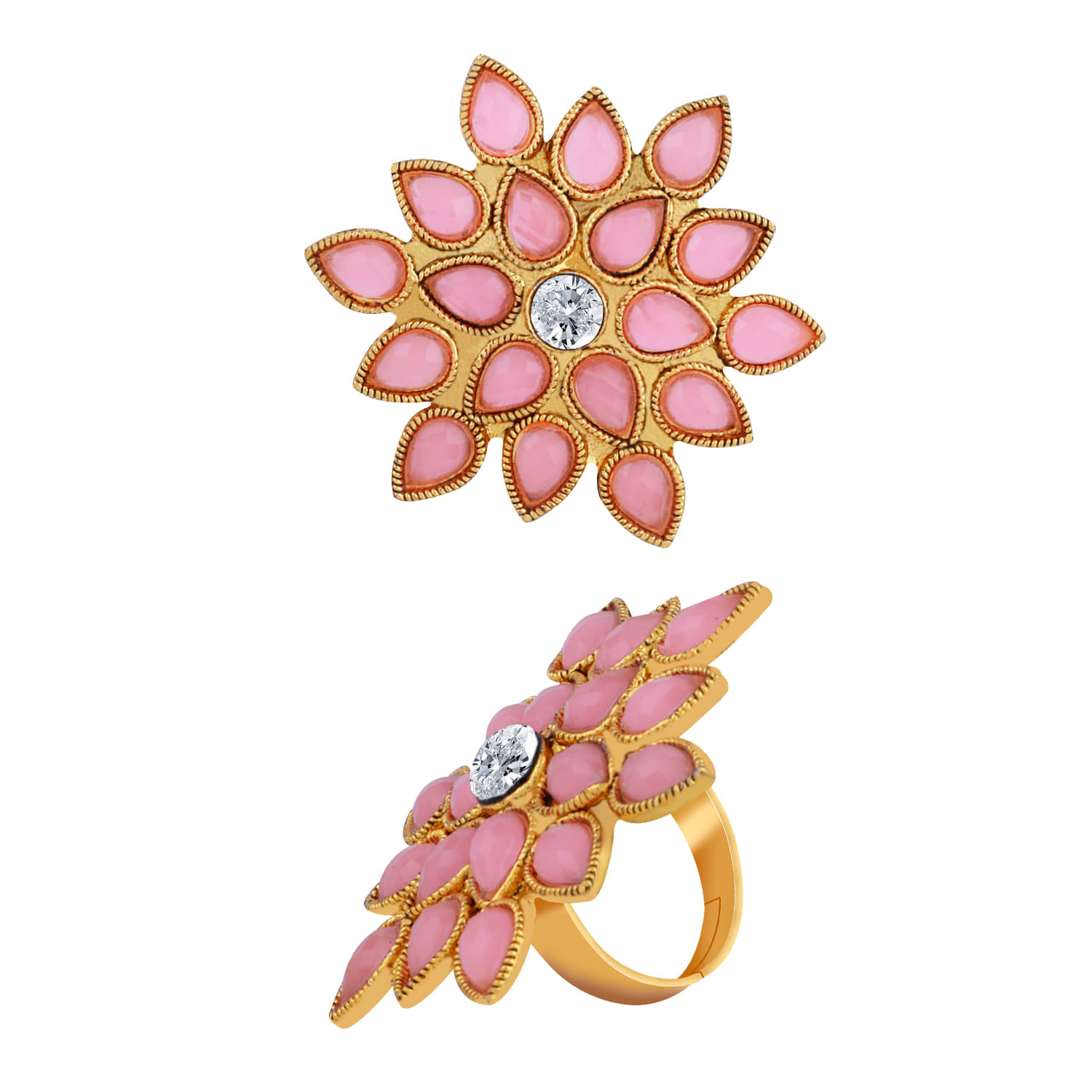 Fancy Adjustable Floral Designe Finger Ring For Women And Girl Fancy Adjustable Floral Designe Finger Ring For Women And Girl