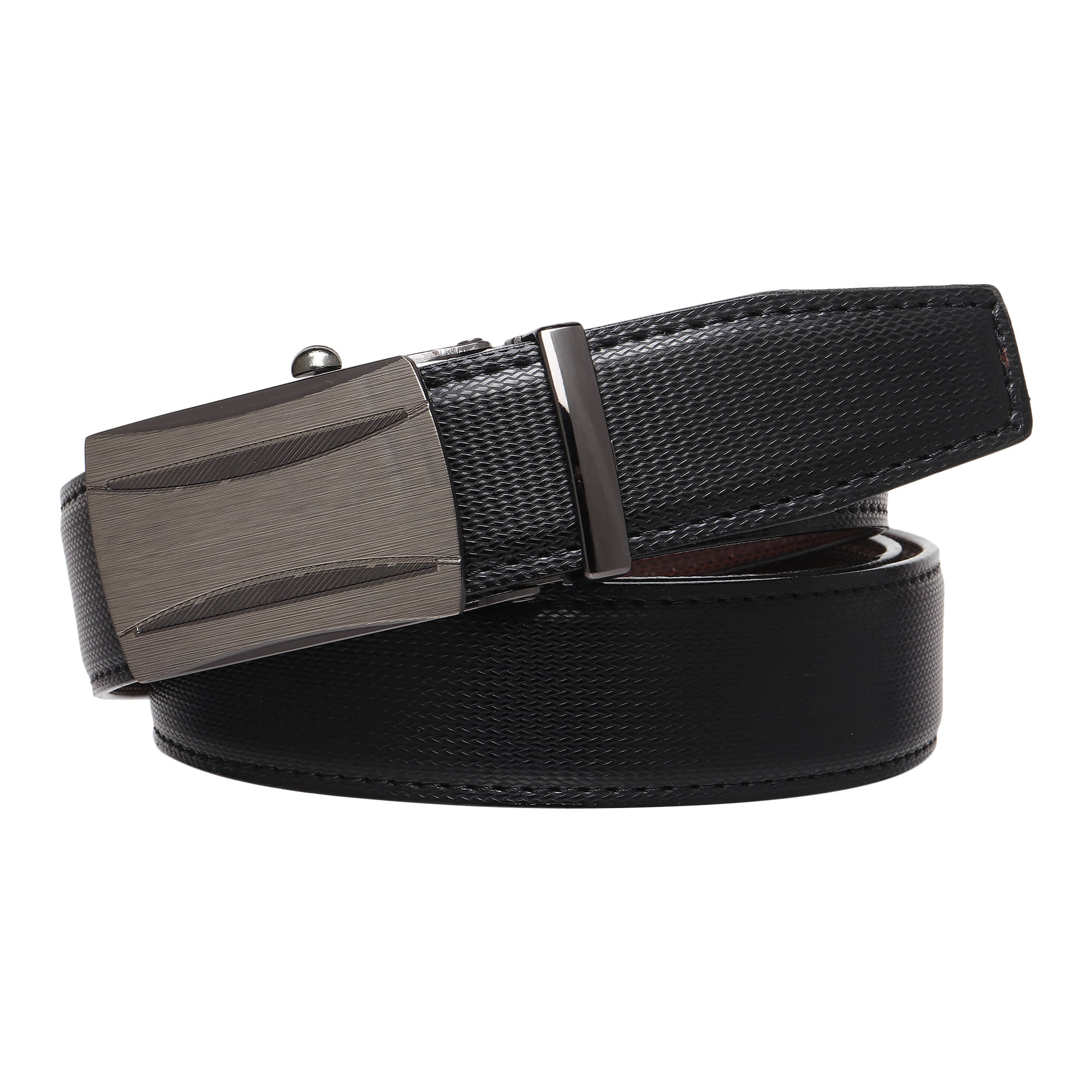 Loopa Black PU Formal Belt