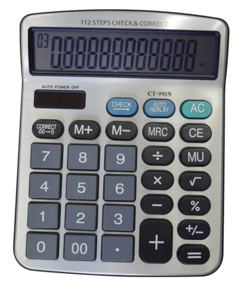     			Villy Solar 112 steps Check Correct Calculator,Big Calculator 990N