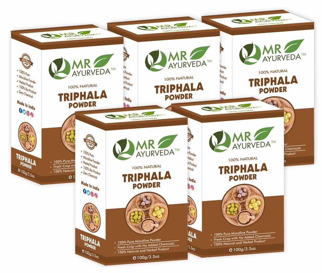 MR Ayurveda Best Selling Triphala Powder  Hair Scalp Treatment 500 g Pack of 5