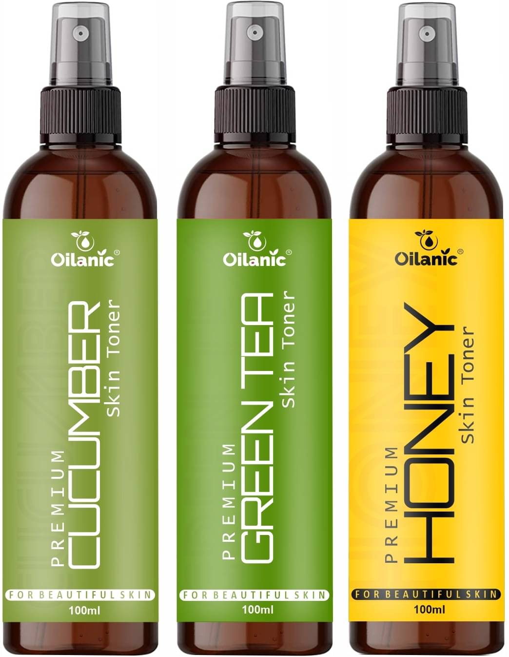     			Oilanic   Cucumber, Green Tea & Honey   Skin Tonic 300 mL Pack of 3