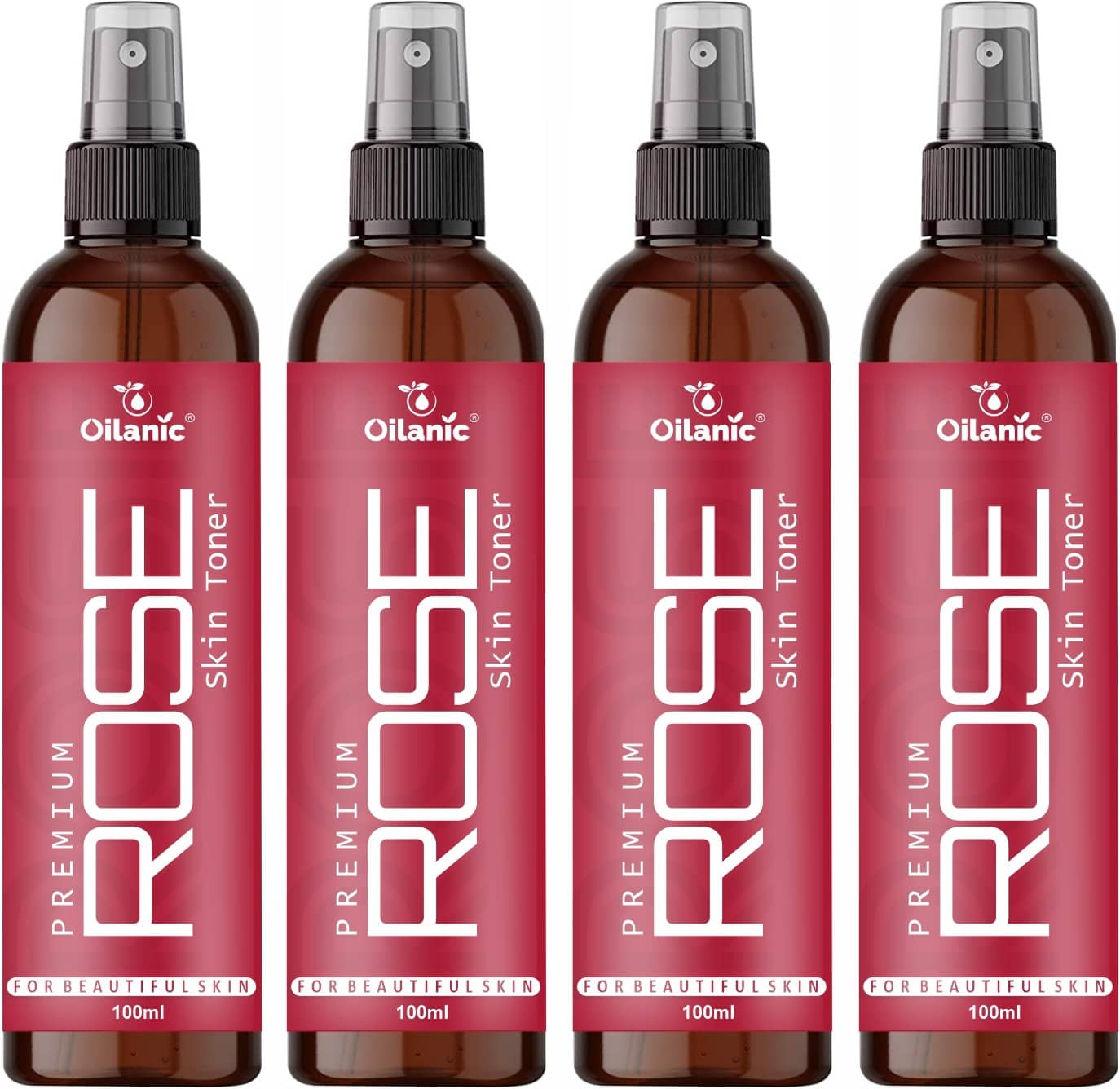 Oilanic   Rose    Skin Tonic 400 mL Pack of 4