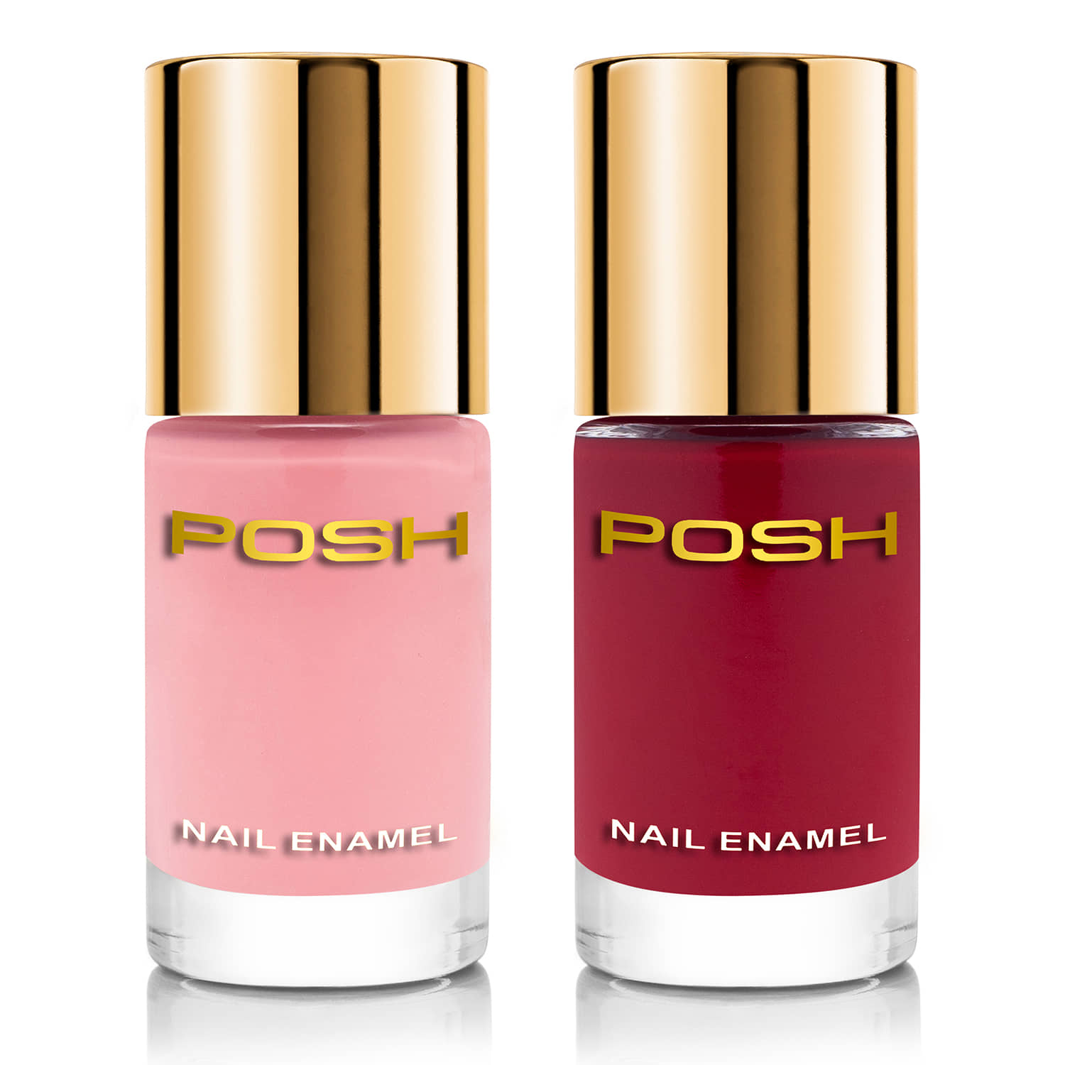 Posh - Multi Glossy Nail Polish ( Pack of 2 )