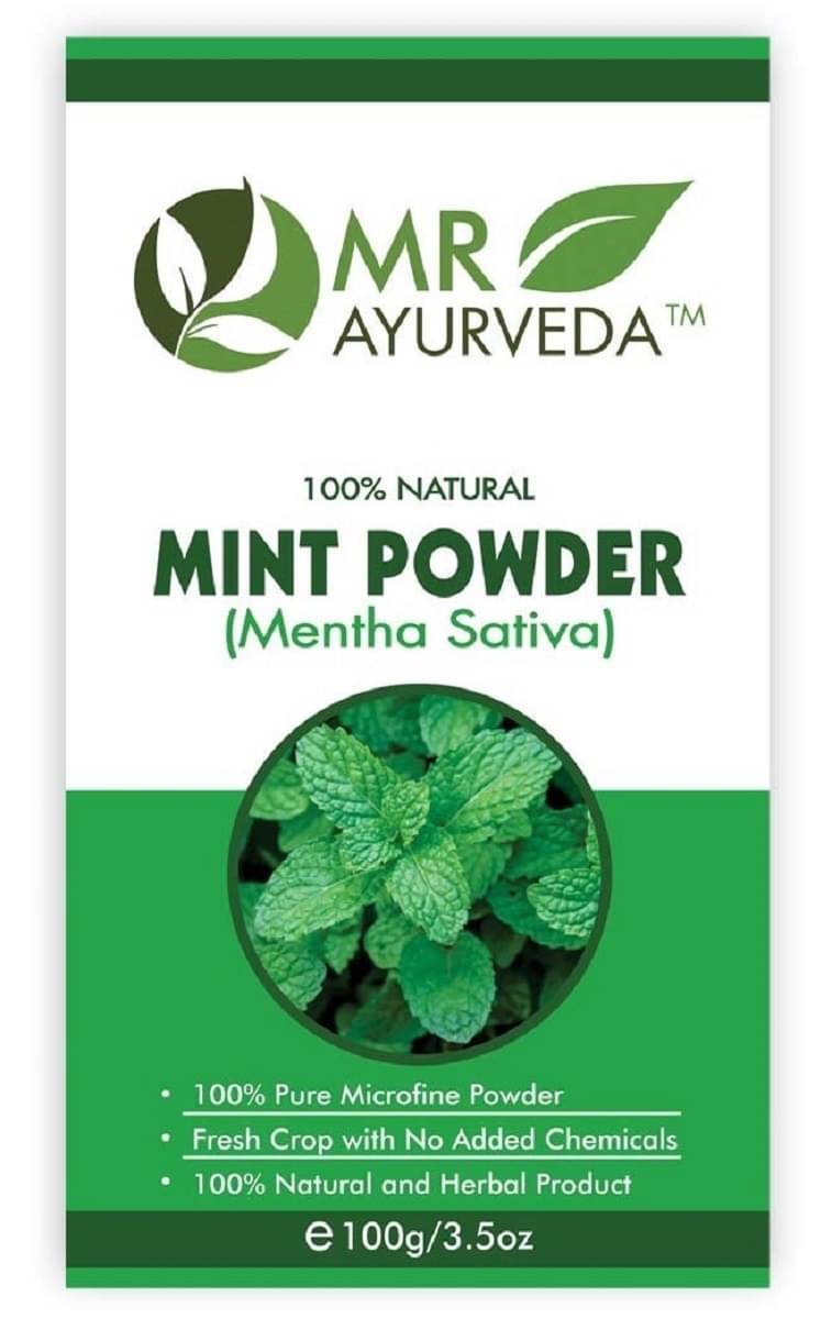 MR Ayurveda 100% Natural Pudina Powder Face Pack Masks 100 gm MR Ayurveda 100% Natural Pudina Powder Face Pack Masks 100 gm