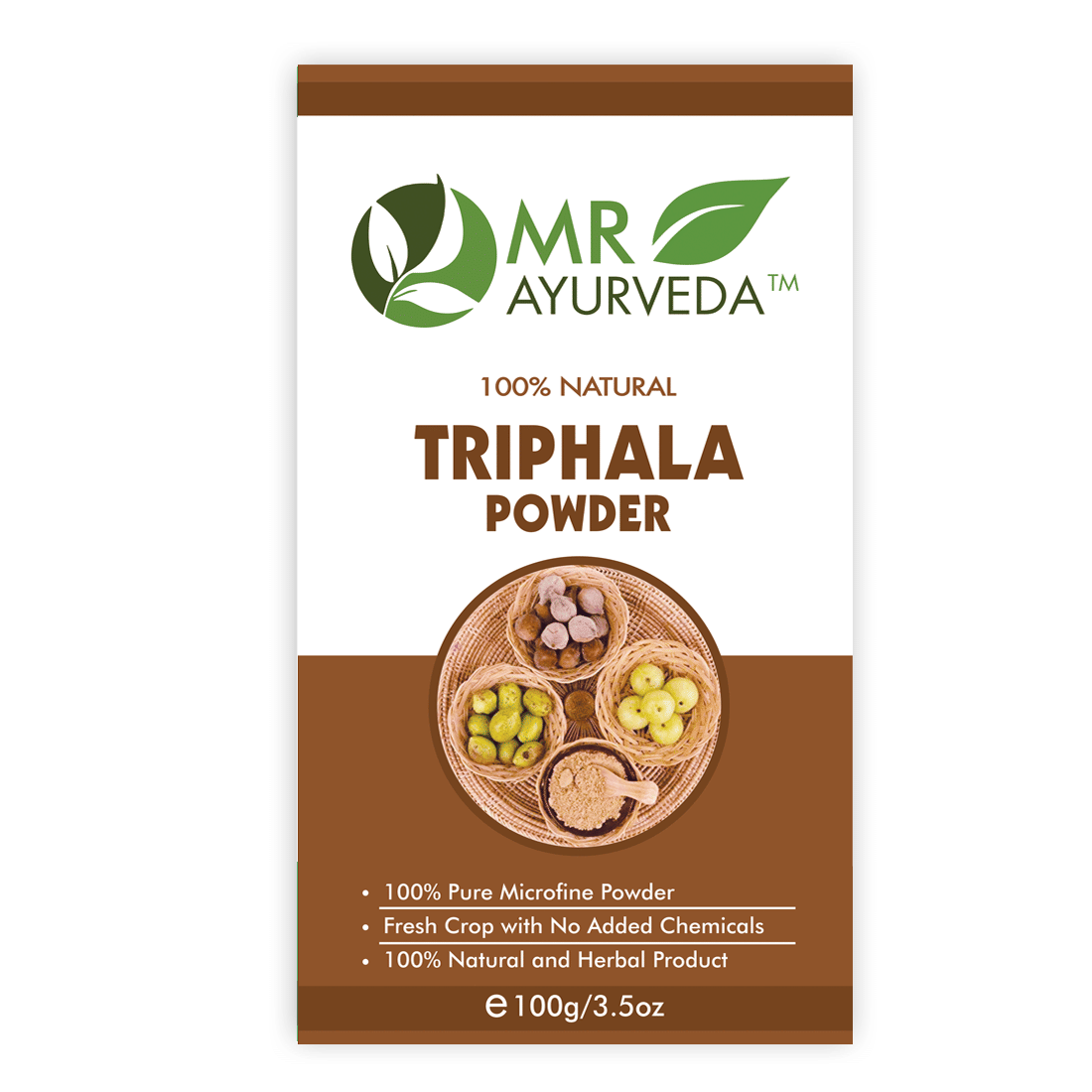 MR Ayurveda Triphala Powder Hair Scalp Treatment 100 g