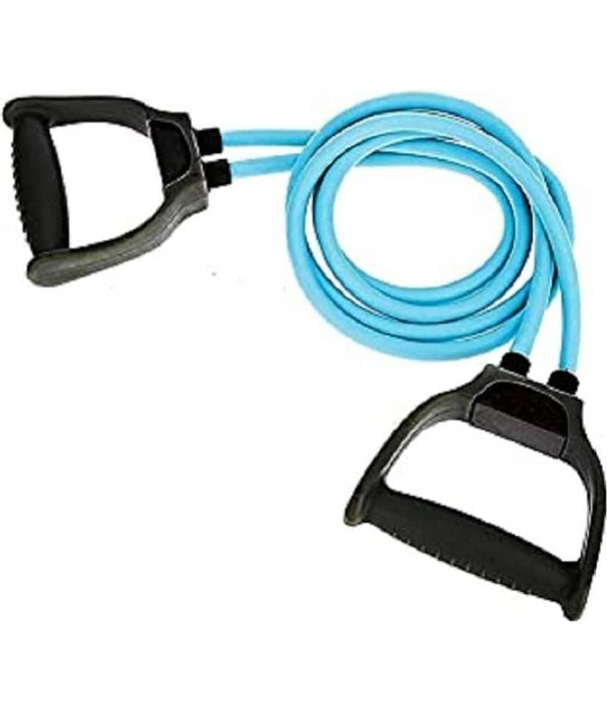 Double Resistance Band, Toning Tube, Exercise Tube, for Resistance Training, Physical Therapy, Home Workouts Toning Tube with D-Type Handle (Multi Color) - Sports and Fitness Equipment | Buy online on ZillyBuy