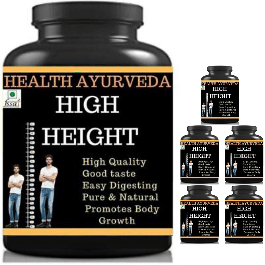 Hindustan Herbal high height plain flavor 0.6 kg Powder Pack of 6 Hindustan Herbal high height plain flavor 0.6 kg Powder Pack of 6