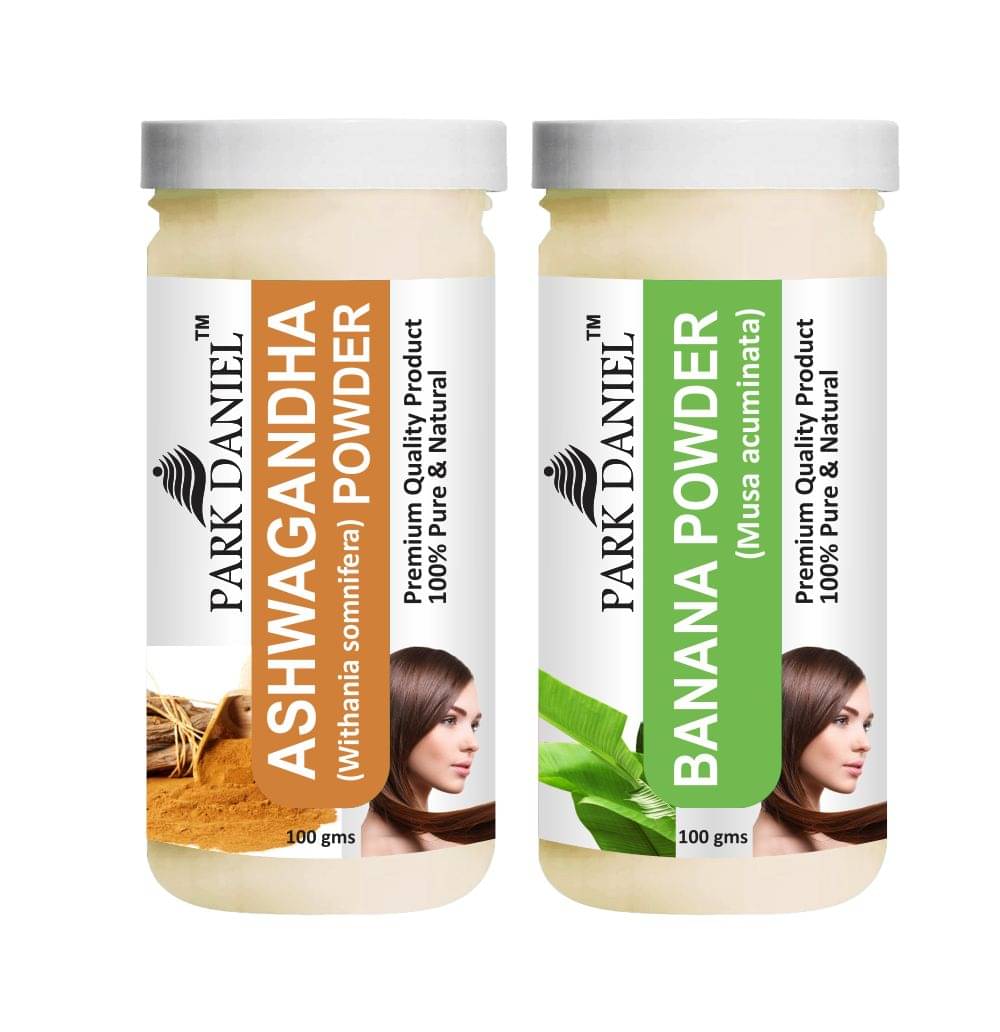 Park Daniel Ashwagandha & Banana Powder Hair Mask 200 g Pack of 2 Park Daniel Ashwagandha & Banana Powder Hair Mask 200 g Pack of 2