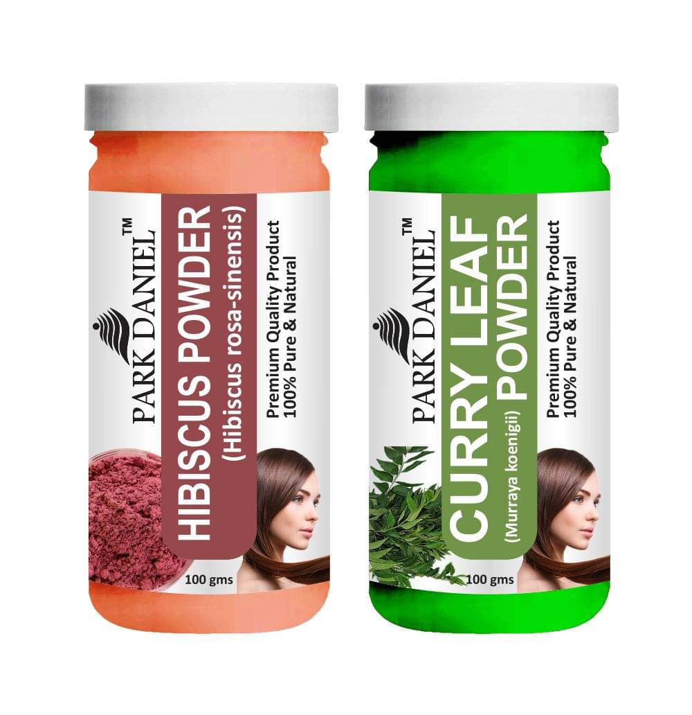     			Park Daniel  Hibiscus   & Curry Leaf   Powder Hair Mask 200 g Pack of 2