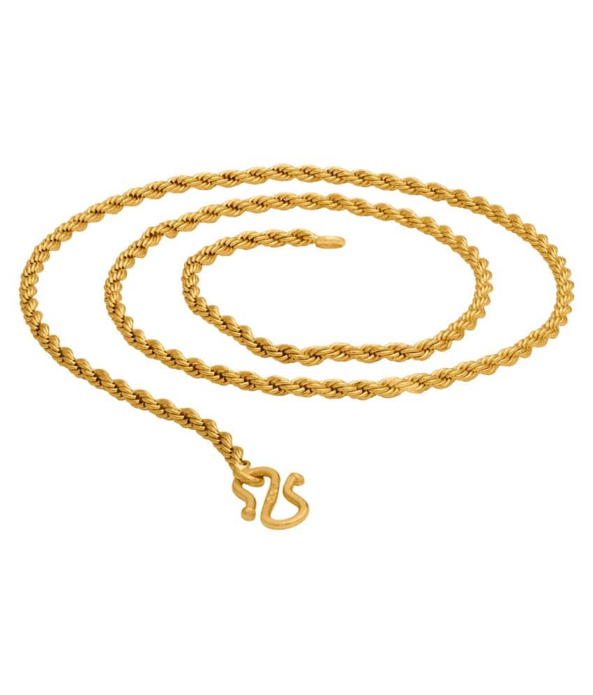 SHANKH-KRIVA Gold Plated Chain ( Set of 1 )