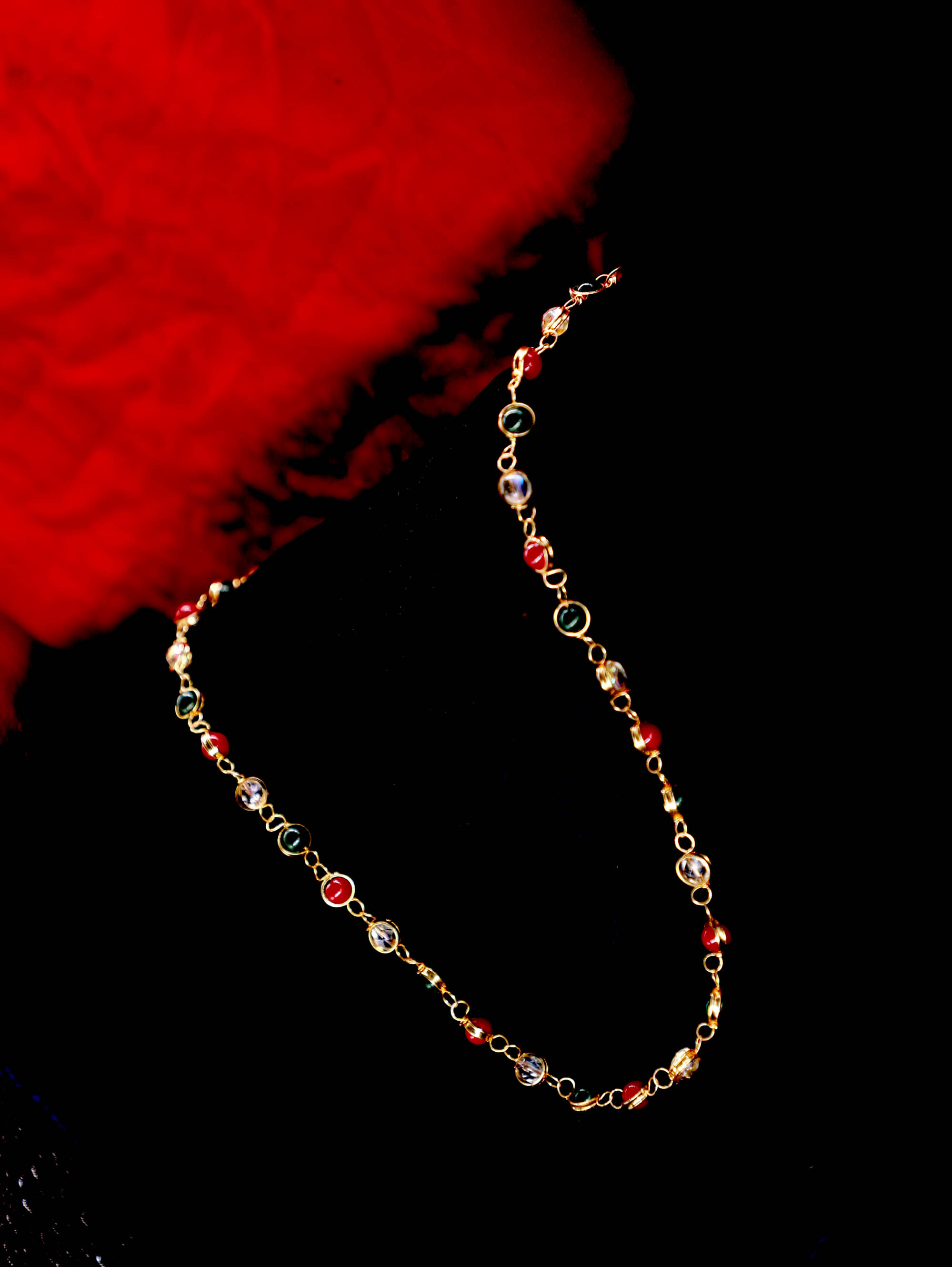     			SHANKH-KRIVA Gold Plated Chain ( Set of 1 )