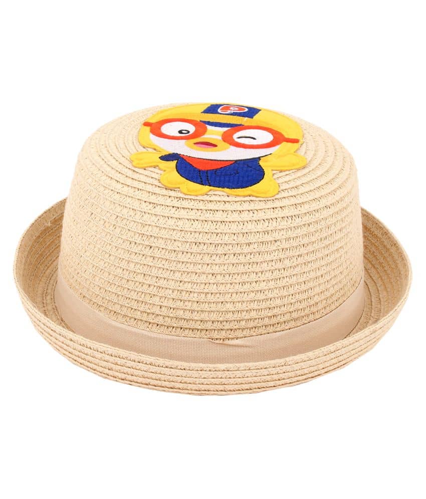 Zacharias Boy's Kids Straw Hat (Pack of 1) (AA-002_Beige)