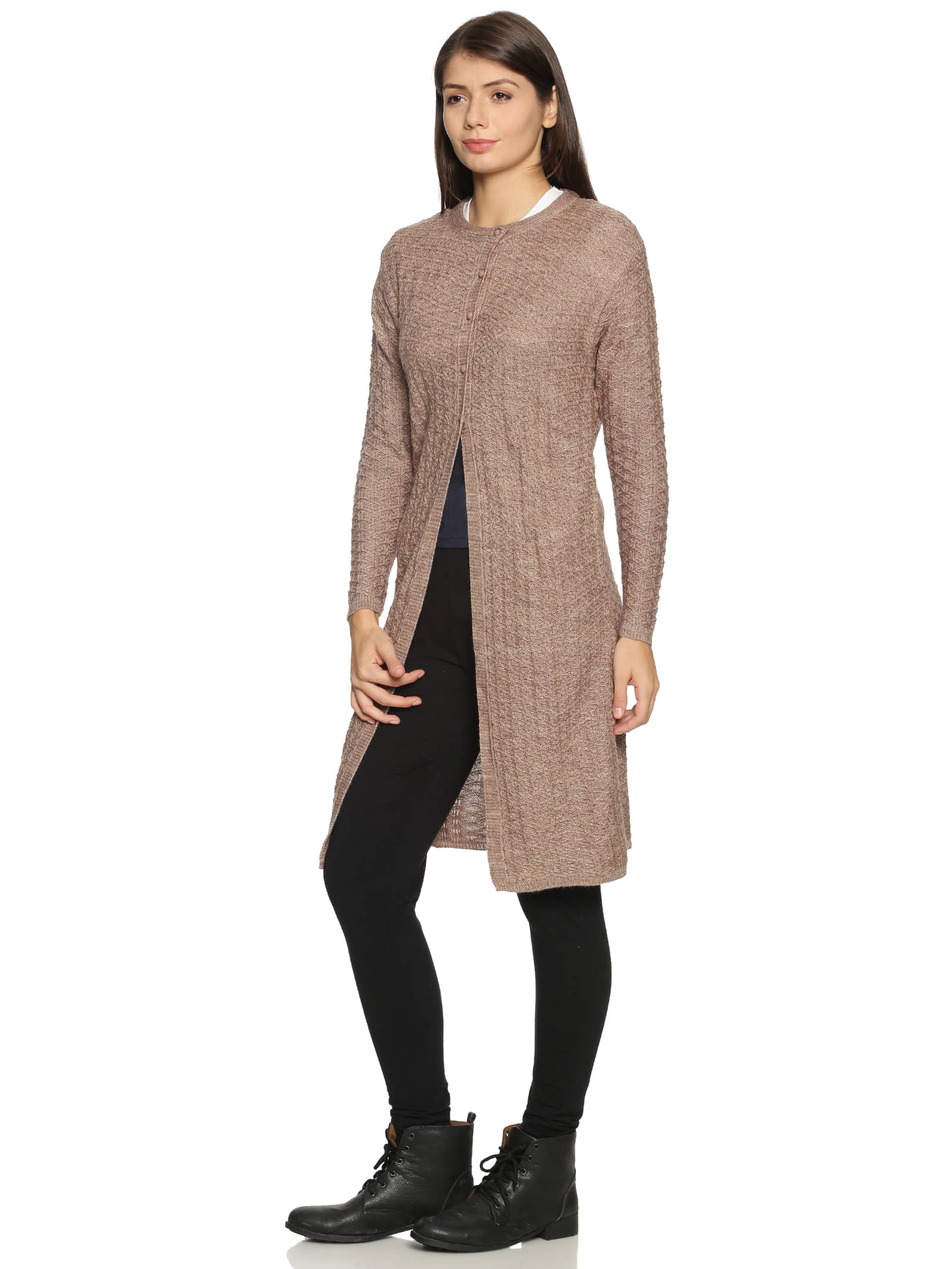     			Clapton Acrylic Multi Color Buttoned Cardigans -