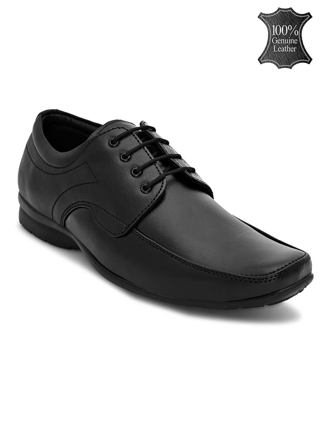Fashion Victim Office Genuine Leather Black Formal Shoes - Formal Shoes | Buy online on ZillyBuy