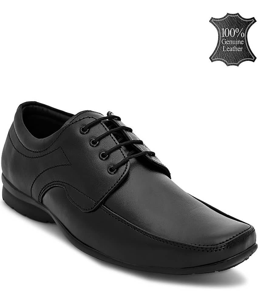 Fashion Victim Office Genuine Leather Black Formal Shoes - Formal Shoes | Buy online on ZillyBuy