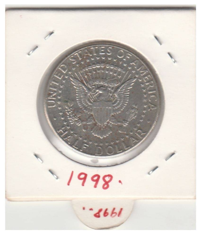 NUMISMATICALLY RARE AND COLLECTIBLE HALF DOLLAR BIG SIZE,UNITED STATE OF AMERICA -J.F.KENNEDY ,LIBERTY IN GOD WE TRUST YEAR-1998 HIGHLY COLLECTIBLE DOLLAR IN FINE CONDITION NUMISMATICALLY RARE AND COLLECTIBLE HALF DOLLAR BIG SIZE,UNITED STATE OF AMERICA -J.F.KENNEDY ,LIBERTY IN GOD WE TRUST YEAR-1998 HIGHLY COLLECTIBLE DOLLAR IN FINE CONDITION