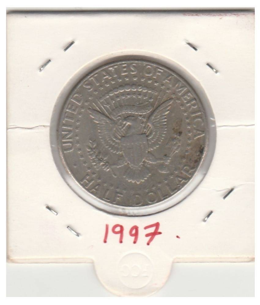 NUMISMATICALLY RARE AND COLLECTIBLE HALF DOLLAR BIG SIZE,UNITED STATE OF AMERICA -J.F.KENNEDY ,LIBERTY IN GOD WE TRUST YEAR-1997 HIGHLY COLLECTIBLE DOLLAR IN FINE CONDITION NUMISMATICALLY RARE AND COLLECTIBLE HALF DOLLAR BIG SIZE,UNITED STATE OF AMERICA -J.F.KENNEDY ,LIBERTY IN GOD WE TRUST YEAR-1997 HIGHLY COLLECTIBLE DOLLAR IN FINE CONDITION
