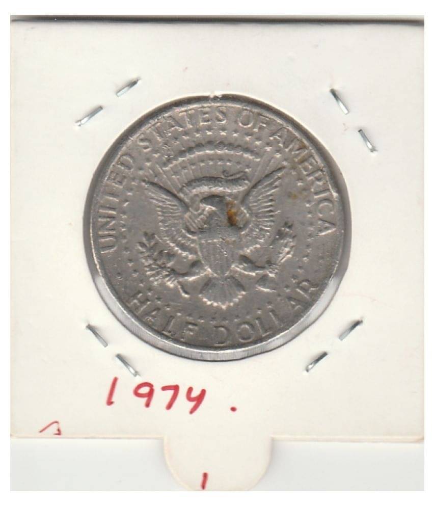 NUMISMATICALLY RARE AND COLLECTIBLE HALF DOLLAR BIG SIZE,UNITED STATE OF AMERICA -J.F.KENNEDY ,LIBERTY IN GOD WE TRUST YEAR-1974 HIGHLY COLLECTIBLE DOLLAR IN FINE CONDITION NUMISMATICALLY RARE AND COLLECTIBLE HALF DOLLAR BIG SIZE,UNITED STATE OF AMERICA -J.F.KENNEDY ,LIBERTY IN GOD WE TRUST YEAR-1974 HIGHLY COLLECTIBLE DOLLAR IN FINE CONDITION