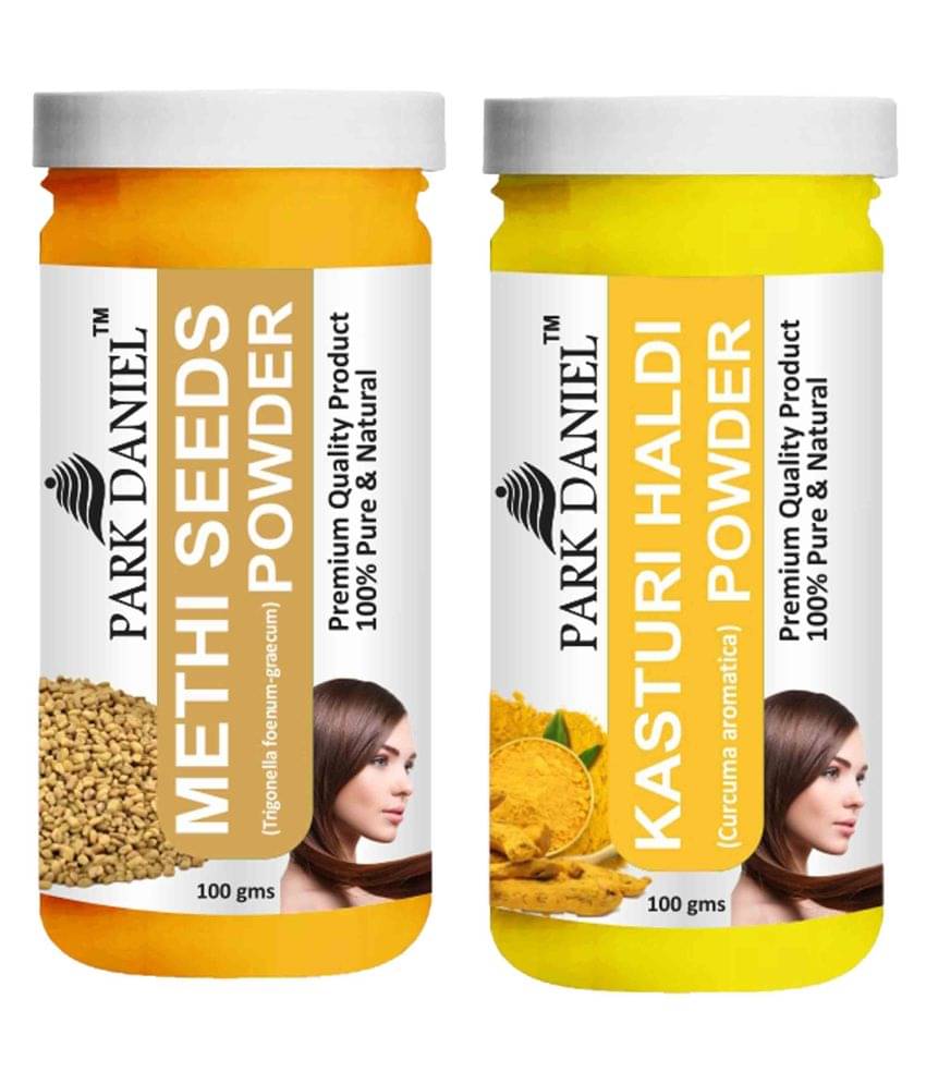     			Park Daniel Methi (Fenugreek) & Kasturi Haldi Powder Hair Mask 200 g Pack of 2