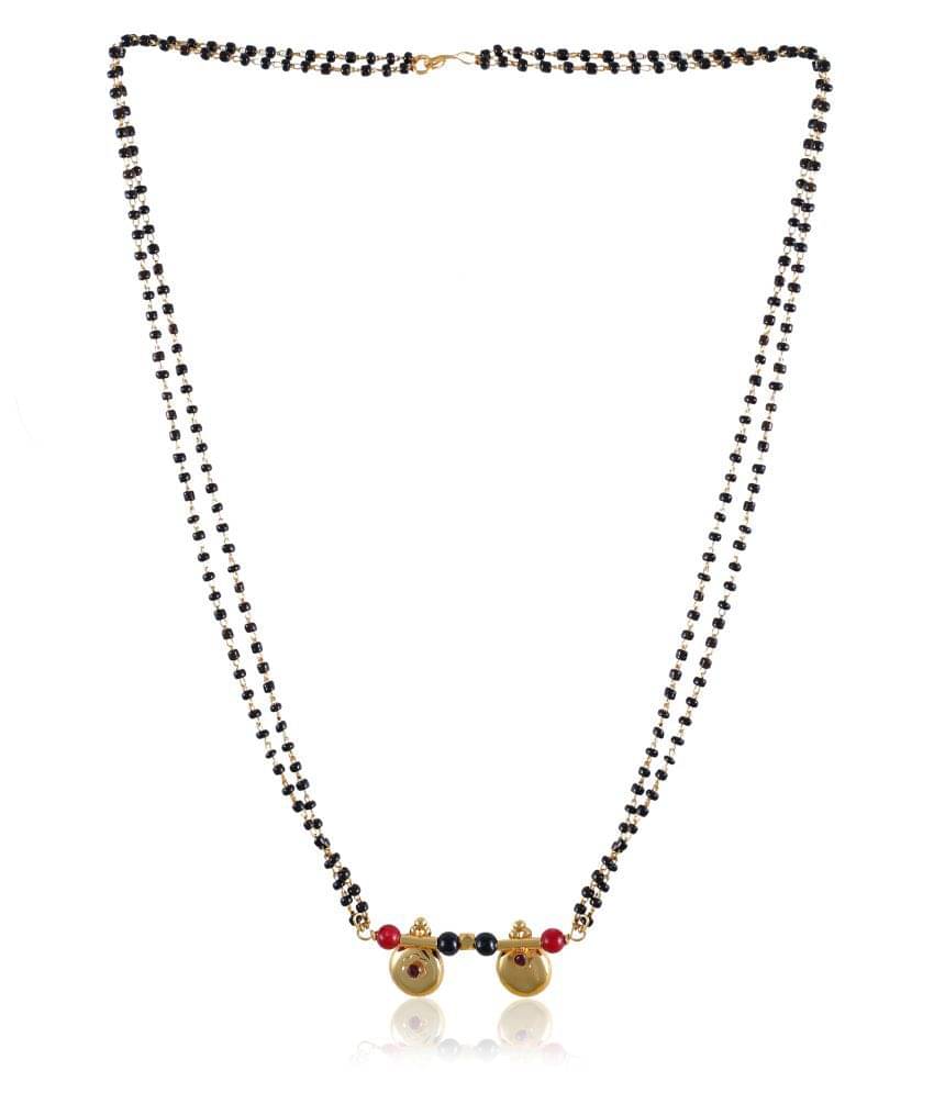     			SHANKH-KRIVA Gold Plated Letest & Designer VATI Mangalsutra For Women-(100504 100493 100420)