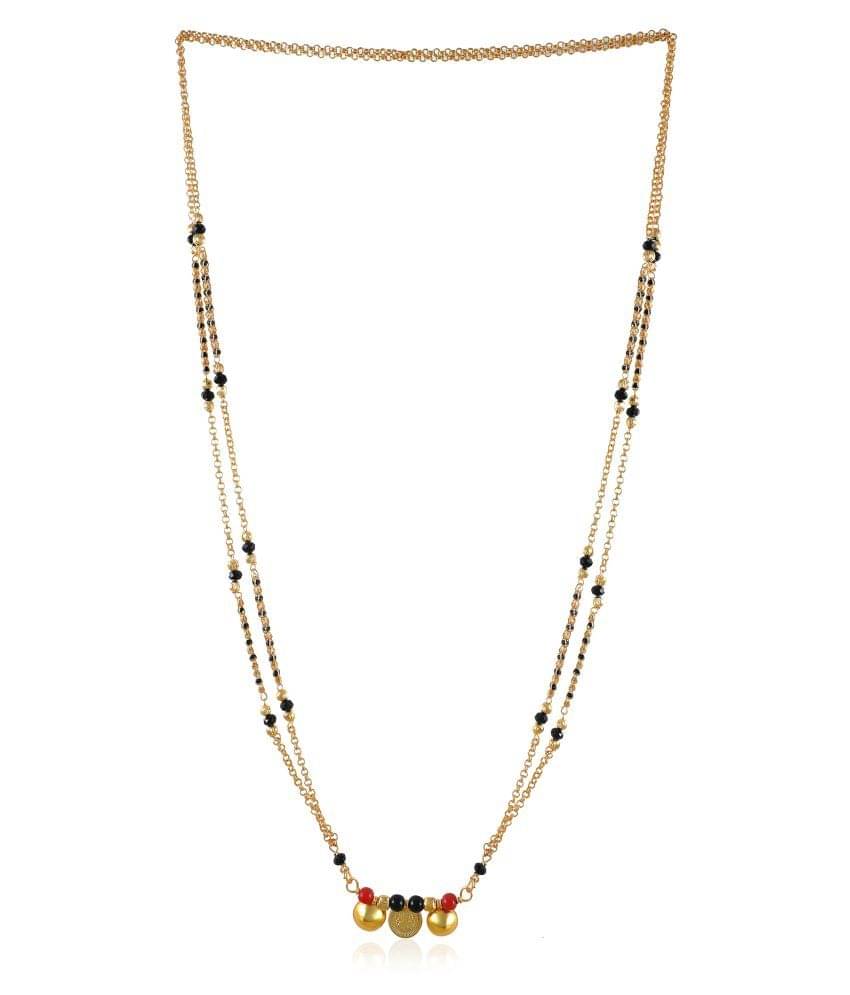     			shankh-kriva Gold Plated Letest & Designer VATI Mangalsutra For Women-(100504 100493 100420)-100505