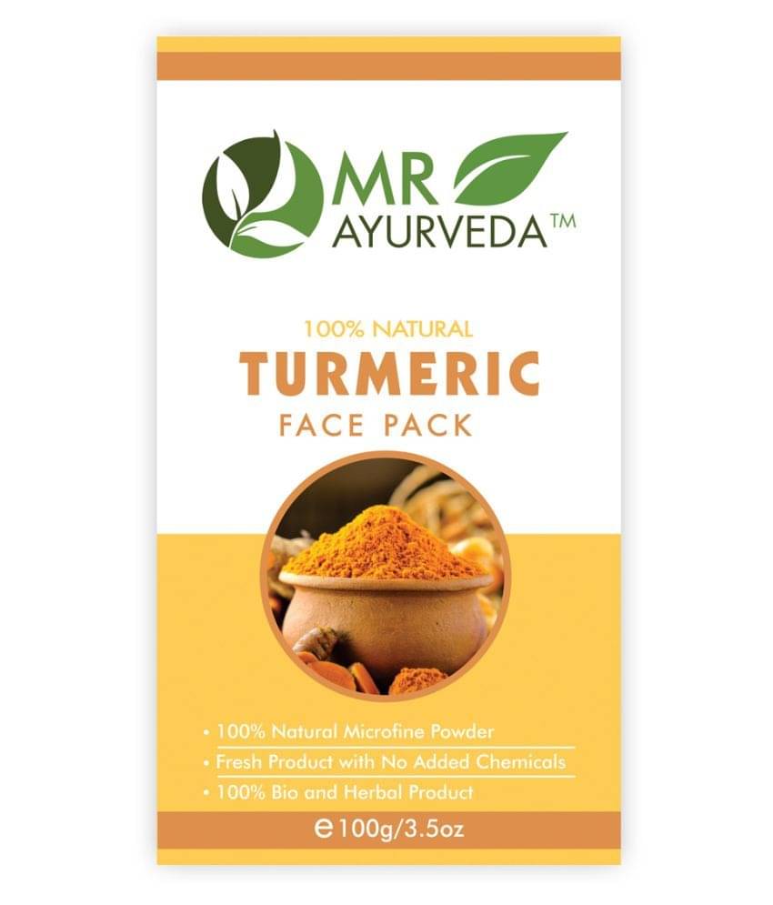 MR Ayurveda Turmeric Powder for Glowing Skin Face Pack Masks 100 gm MR Ayurveda Turmeric Powder for Glowing Skin Face Pack Masks 100 gm