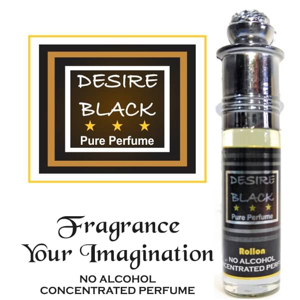 INDRA SUGANDH BHANDAR Attar For Men|Women Desire Black Pure Perfume 24 Hours Long Lasting Fragrance 6ml Rollon Pack INDRA SUGANDH BHANDAR Attar For Men|Women Desire Black Pure Perfume 24 Hours Long Lasting Fragrance 6ml Rollon Pack