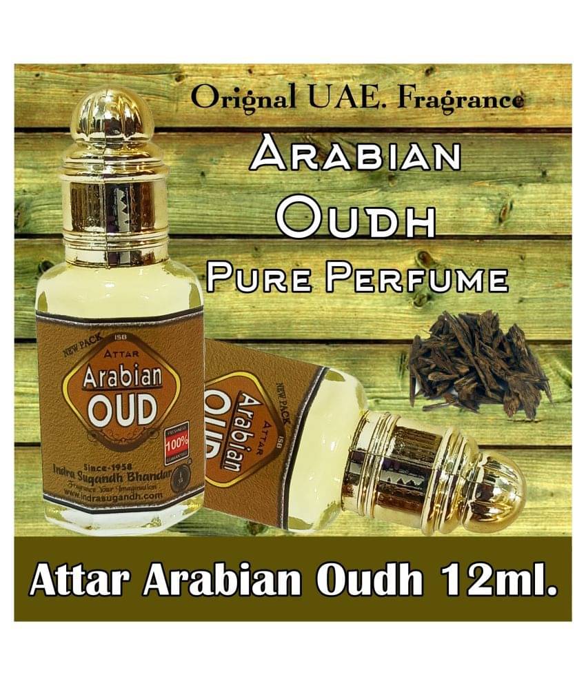 INDRA SUGANDH BHANDAR Attar Arabian Oudh Saudi 12ml Rollon Pack INDRA SUGANDH BHANDAR Attar Arabian Oudh Saudi 12ml Rollon Pack