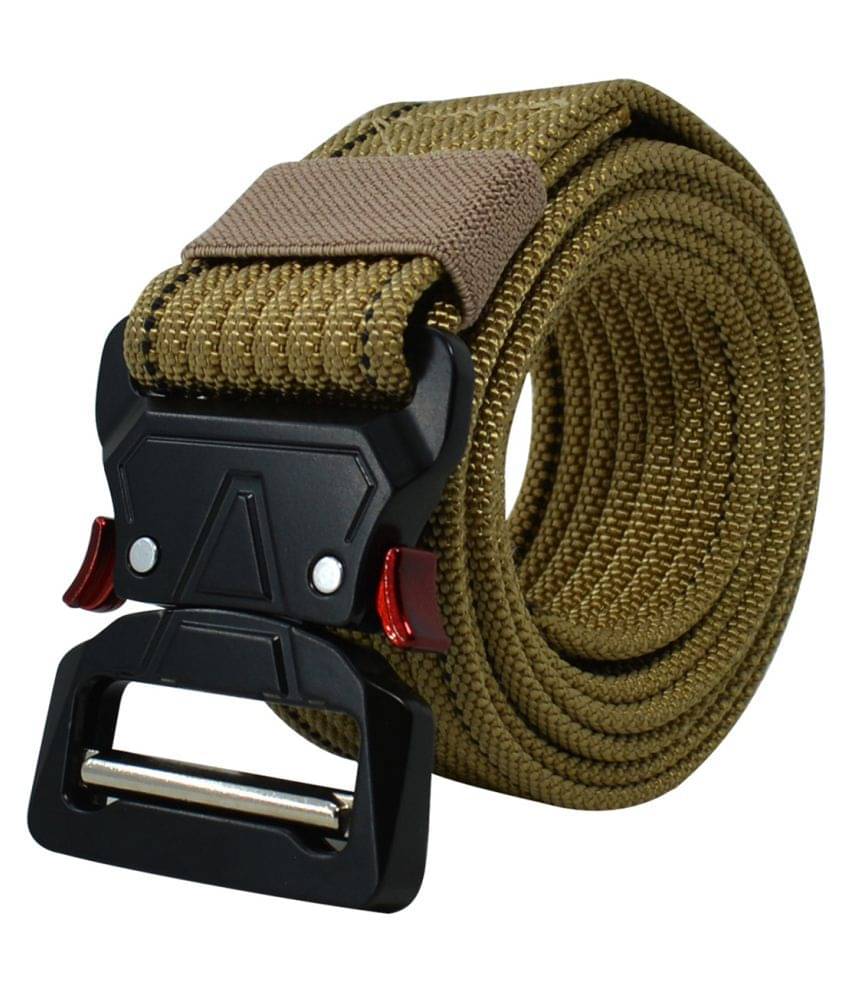     			Loopa Beige Nylon Casual Belt