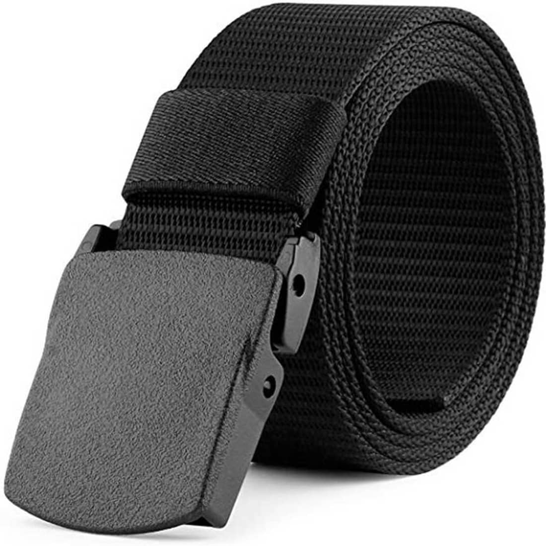 Loopa - Black Nylon Men's Casual Belt ( Pack of 1 )