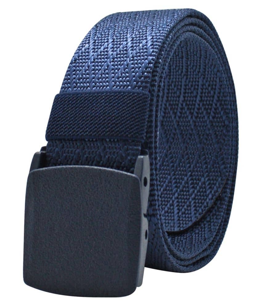 Loopa - Blue Nylon Men's Casual Belt ( Pack of 1 )