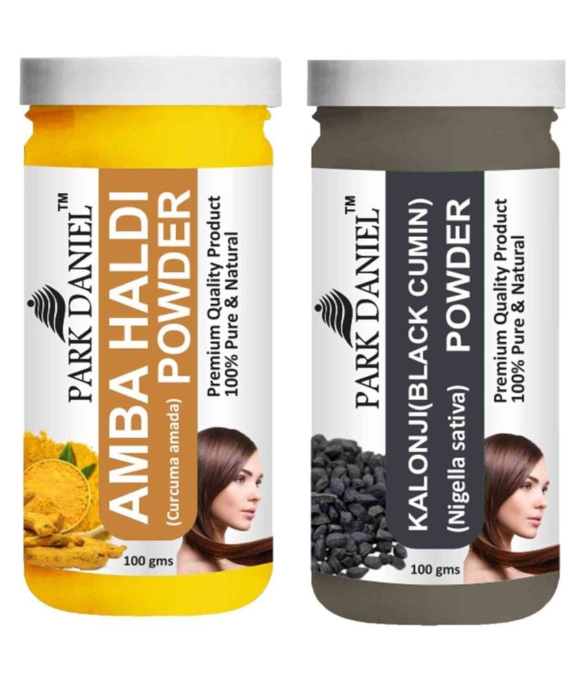 Park Daniel Amba Haldi & Kalonji(Black Cumin) Powder Hair Mask 200 g Pack of 2 Park Daniel Amba Haldi & Kalonji(Black Cumin) Powder Hair Mask 200 g Pack of 2
