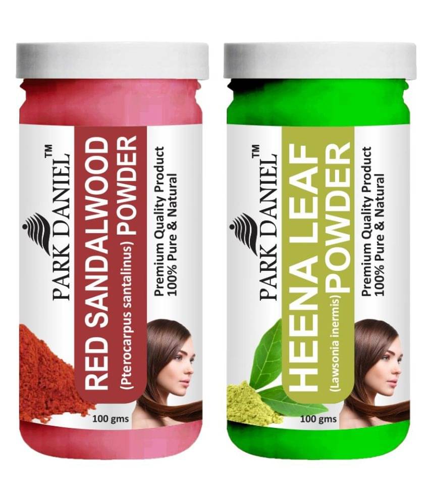     			Park Daniel  Red Sandalwood &    Heena leaf Powder  Hair Mask 200 g Pack of 2
