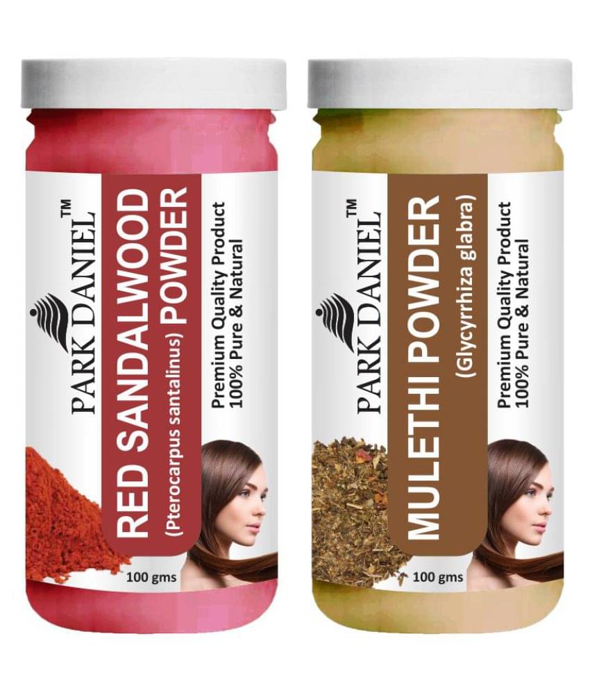     			Park Daniel  Red Sandalwood &    Mulethi Powder  Hair Mask 200 g Pack of 2