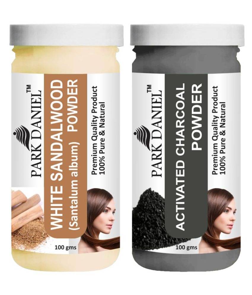 Park Daniel White Sandalwood & Activated Charcoal Powder Hair Mask 200 g Pack of 2 Park Daniel White Sandalwood & Activated Charcoal Powder Hair Mask 200 g Pack of 2
